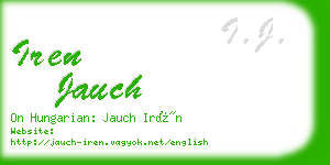 iren jauch business card